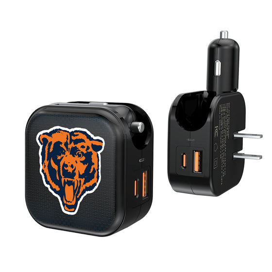 Chicago Bears 1946 Historic Collection Linen 2 in 1 USB A/C Charger-0