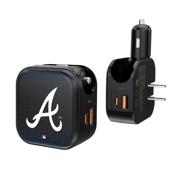 Atlanta Braves Linen 2 in 1 USB A/C Charger-0