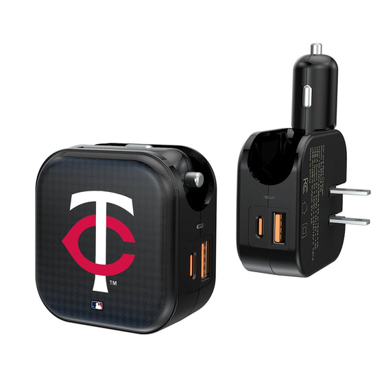 Minnesota Twins Linen 2 in 1 USB A/C Charger-0