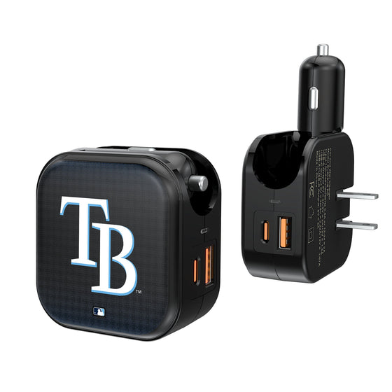 Tampa Bay Rays Linen 2 in 1 USB A/C Charger-0