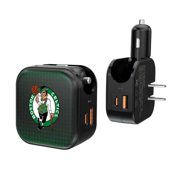 Boston Celtics Linen 2 in 1 USB A/C Charger-0
