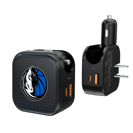 Dallas Mavericks Linen 2 in 1 USB A/C Charger-0