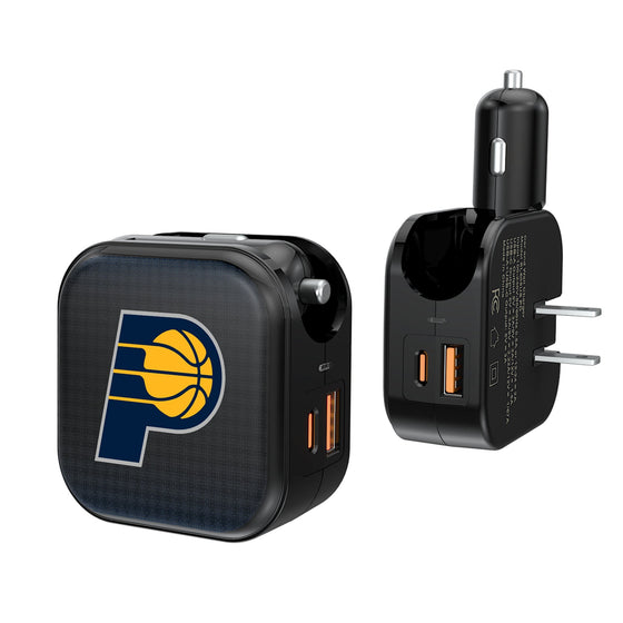 Indiana Pacers Linen 2 in 1 USB A/C Charger-0