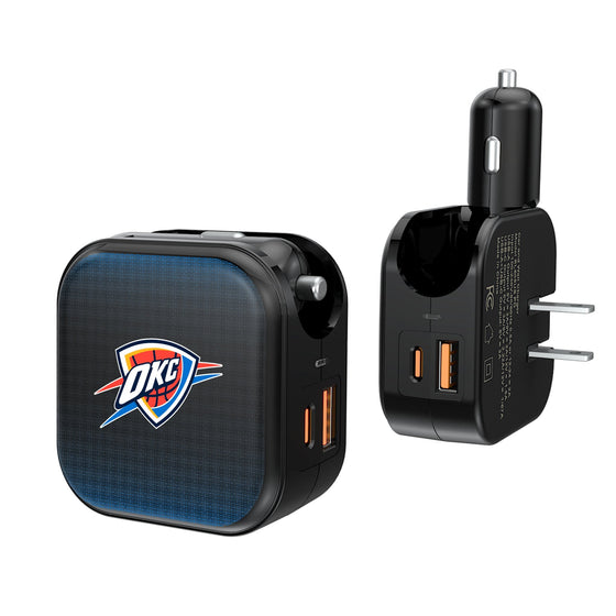 Oklahoma City Thunder Linen 2 in 1 USB A/C Charger-0