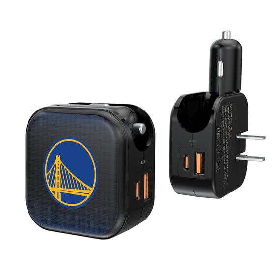 Golden State Warriors Linen 2 in 1 USB A/C Charger-0