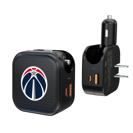 Washington Wizards Linen 2 in 1 USB A/C Charger-0