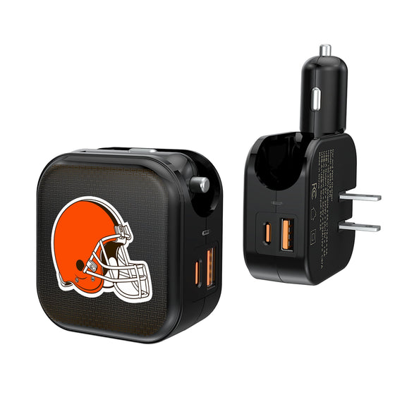 Cleveland Browns Linen 2 in 1 USB A/C Charger-0