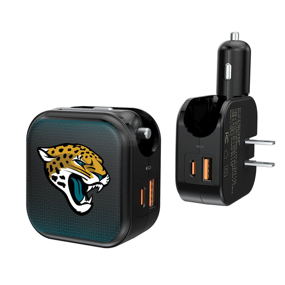 Jacksonville Jaguars Linen 2 in 1 USB A/C Charger-0