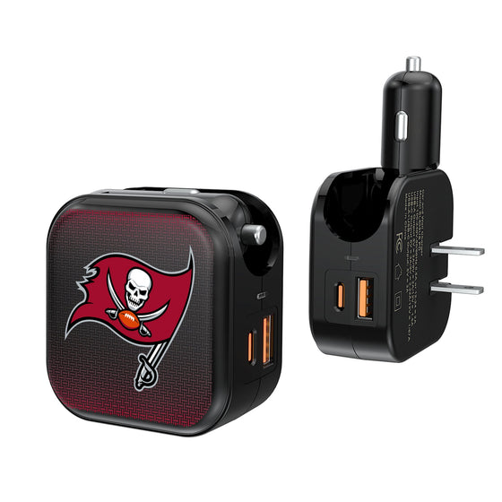 Tampa Bay Buccaneers Linen 2 in 1 USB A/C Charger-0