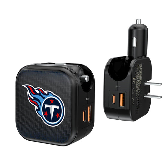 Tennessee Titans Linen 2 in 1 USB A/C Charger-0