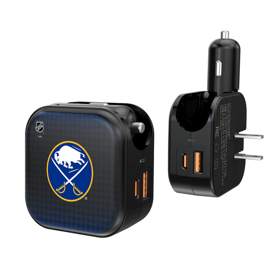 Buffalo Sabres Linen 2 in 1 USB A/C Charger-0