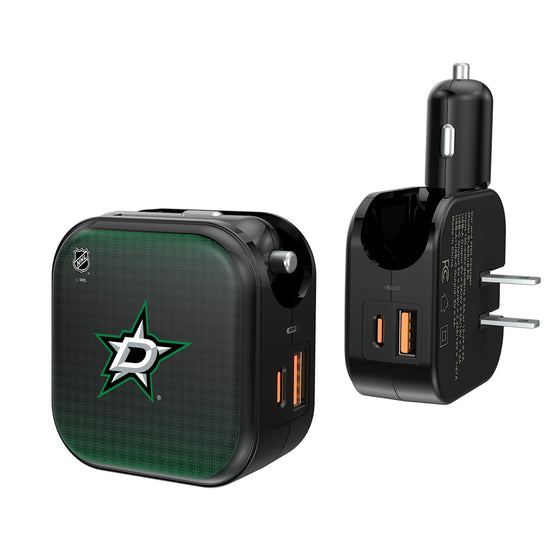 Dallas Stars Linen 2 in 1 USB A/C Charger-0