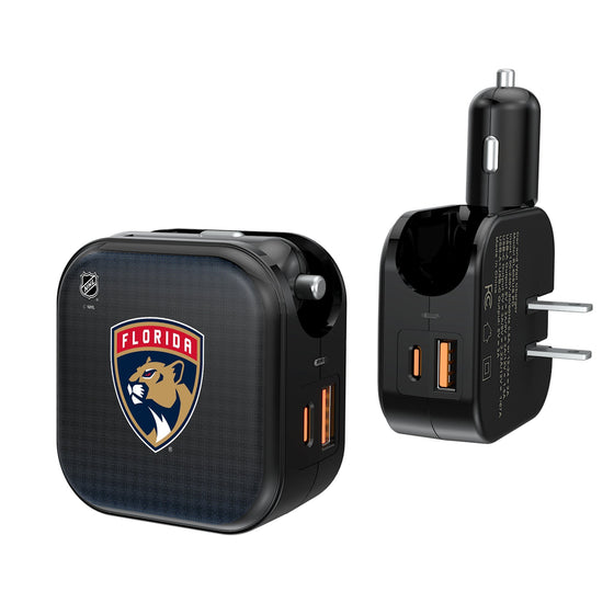 Florida Panthers Linen 2 in 1 USB A/C Charger-0