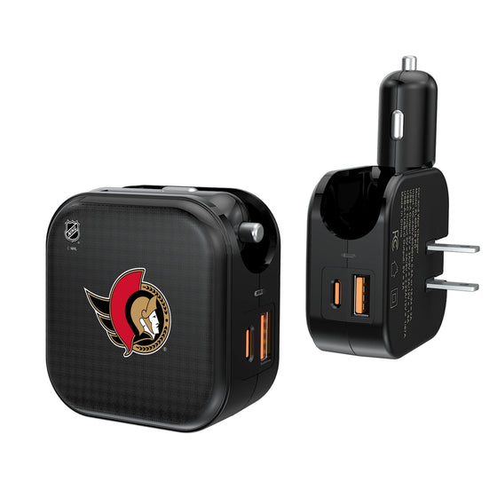 Ottawa Senators Linen 2 in 1 USB A/C Charger-0