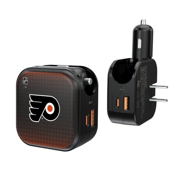 Philadelphia Flyers Linen 2 in 1 USB A/C Charger-0