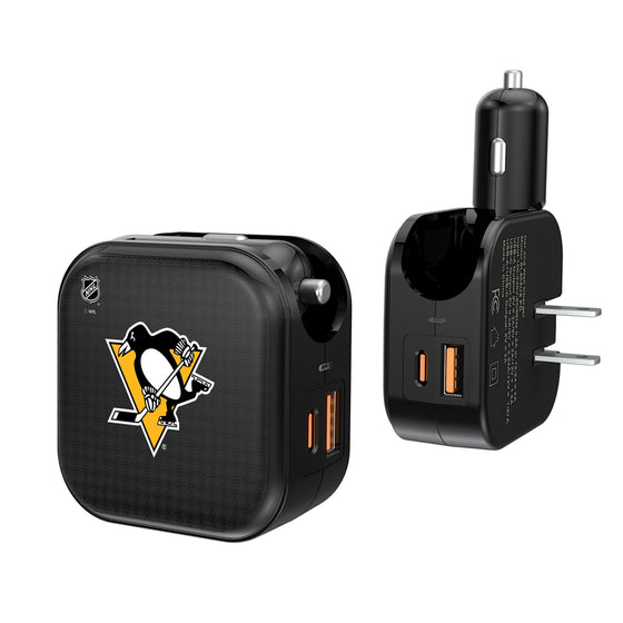 Pittsburgh Penguins Linen 2 in 1 USB A/C Charger-0