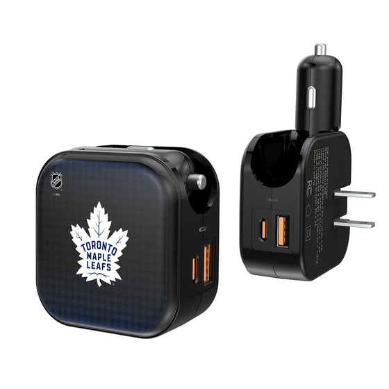 Toronto Maple Leafs Linen 2 in 1 USB A/C Charger-0