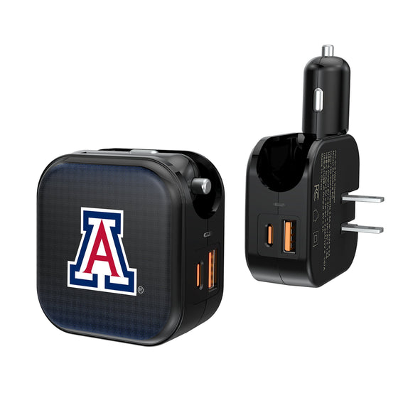 Arizona Wildcats Linen 2 in 1 USB A/C Charger-0