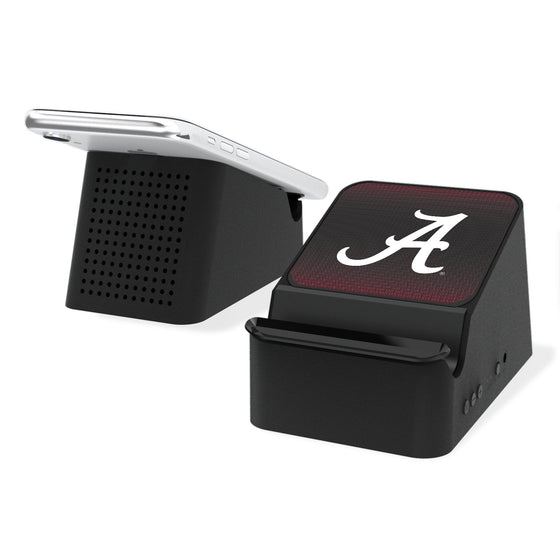 Alabama Crimson Tide Linen Wireless Charging Station and Bluetooth Speaker-0