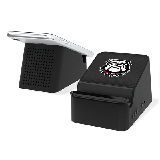 Georgia Bulldogs Linen Wireless Charging Station and Bluetooth Speaker-0