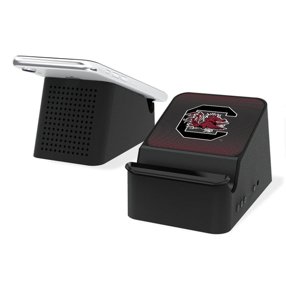 South Carolina Gamecocks Linen Wireless Charging Station and Bluetooth Speaker-0