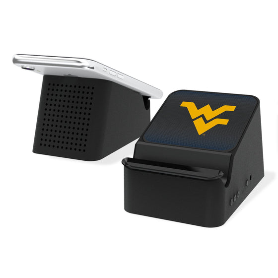 West Virginia Mountaineers Linen Wireless Charging Station and Bluetooth Speaker-0