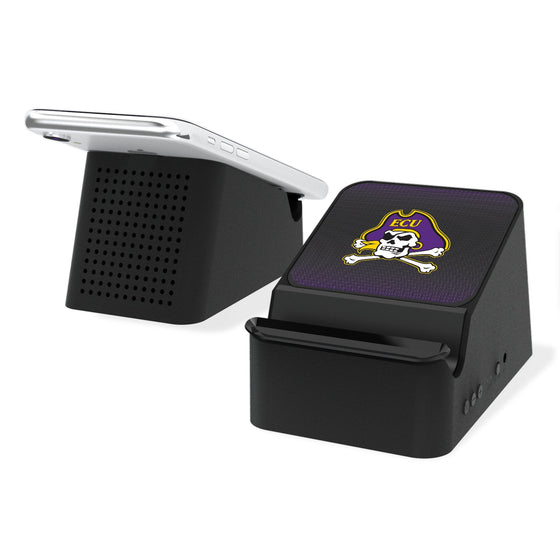 East Carolina Pirates Linen Wireless Charging Station and Bluetooth Speaker-0
