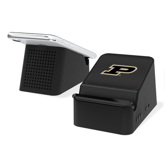 Purdue Boilermakers Linen Wireless Charging Station and Bluetooth Speaker-0