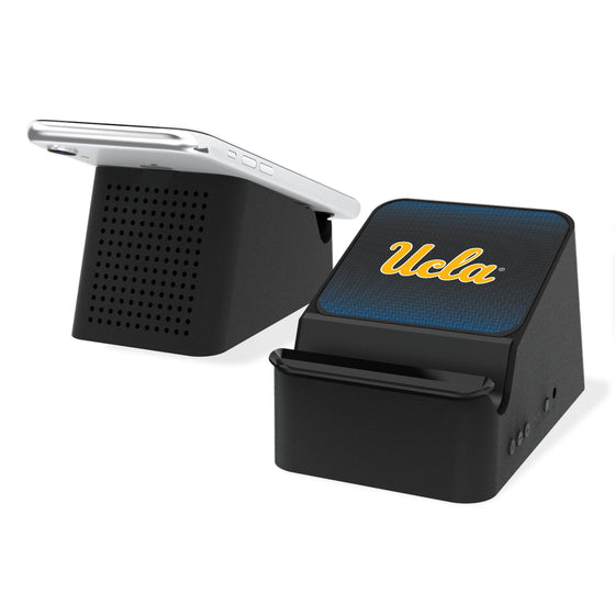 UCLA Bruins Linen Wireless Charging Station and Bluetooth Speaker-0