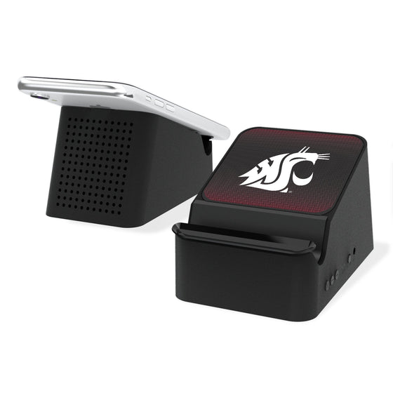 Washington State Cougars Linen Wireless Charging Station and Bluetooth Speaker-0