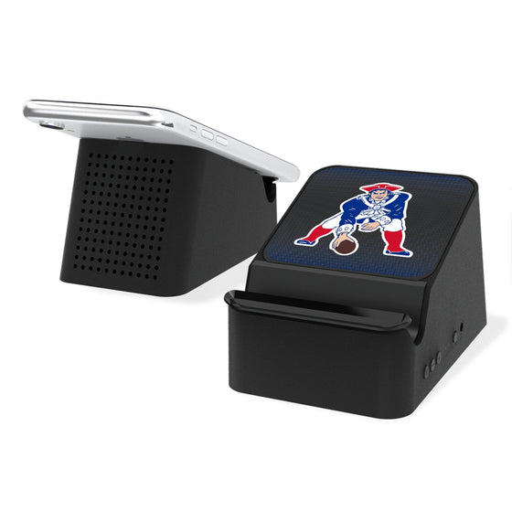 New England Patriots Historic Collection Linen Wireless Charging Station and Bluetooth Speaker-0