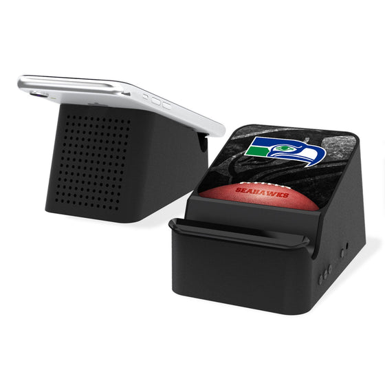 Seattle Seahawks Legendary Wireless Charging Station and Bluetooth Speaker-0