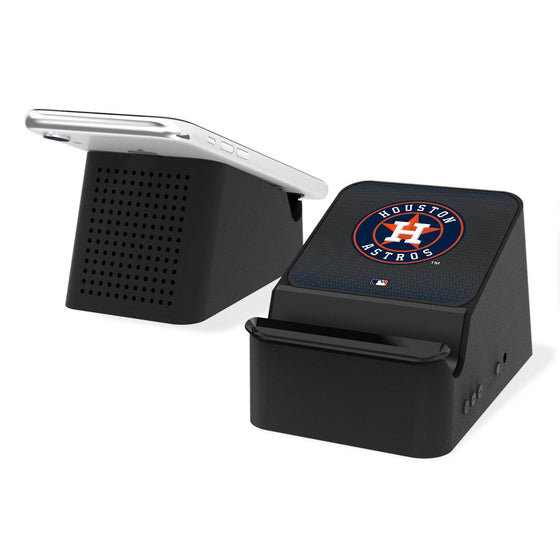 Houston Astros Linen Wireless Charging Station and Bluetooth Speaker-0