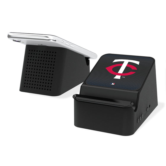 Minnesota Twins Linen Wireless Charging Station and Bluetooth Speaker-0