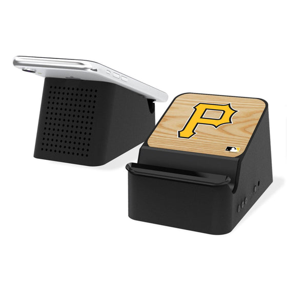 Pittsburgh Pirates Wood Bat Wireless Charging Station and Bluetooth Speaker-0