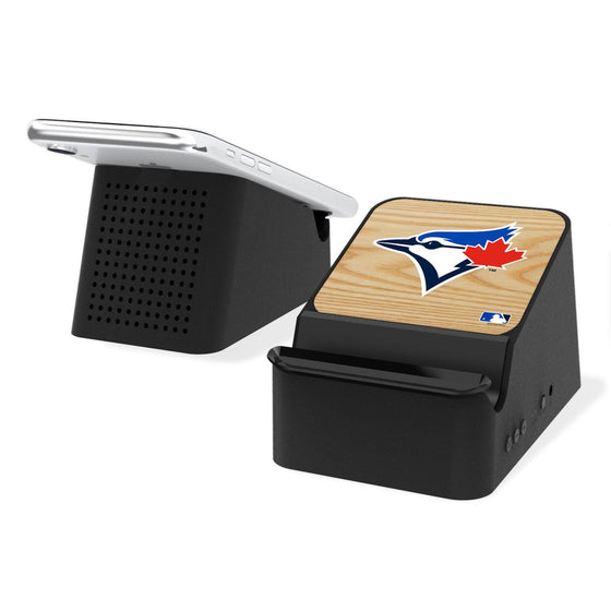 Toronto Blue Jays Wood Bat Wireless Charging Station and Bluetooth Speaker-0