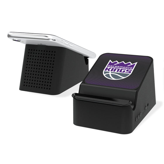 Sacramento Kings Linen Wireless Charging Station and Bluetooth Speaker-0