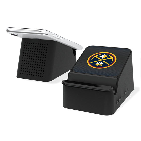 Denver Nuggets Linen Wireless Charging Station and Bluetooth Speaker-0