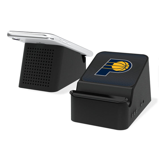 Indiana Pacers Linen Wireless Charging Station and Bluetooth Speaker-0