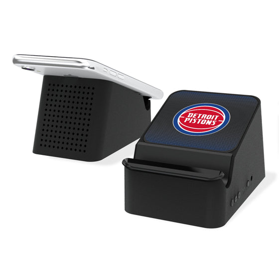 Detroit Pistons Linen Wireless Charging Station and Bluetooth Speaker-0