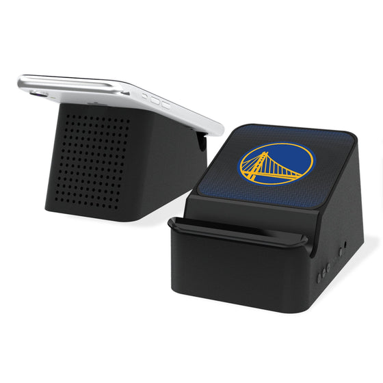 Golden State Warriors Linen Wireless Charging Station and Bluetooth Speaker-0