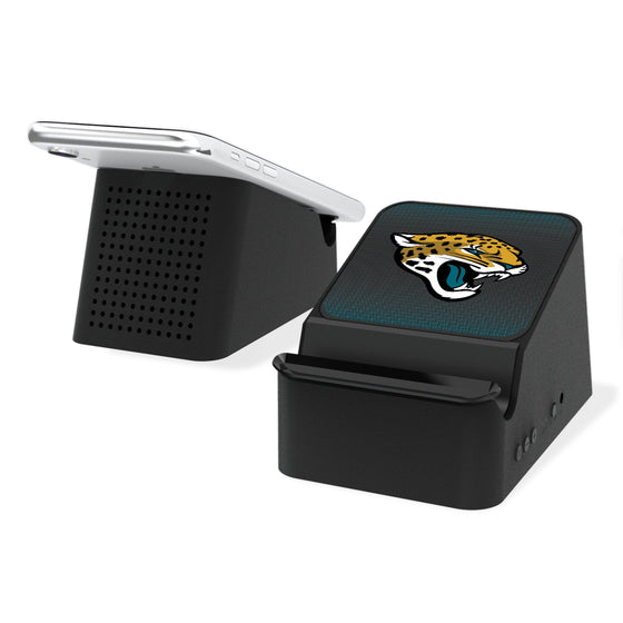 Jacksonville Jaguars Linen Wireless Charging Station and Bluetooth Speaker-0