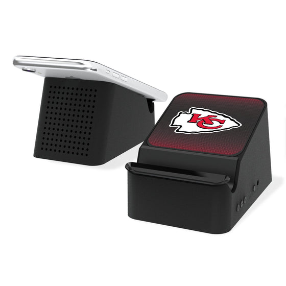 Kansas City Chiefs Linen Wireless Charging Station and Bluetooth Speaker-0