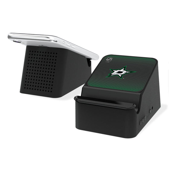 Dallas Stars Linen Wireless Charging Station and Bluetooth Speaker-0