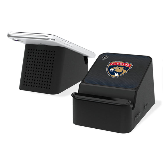Florida Panthers Linen Wireless Charging Station and Bluetooth Speaker-0