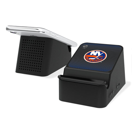 New York Islanders Linen Wireless Charging Station and Bluetooth Speaker-0