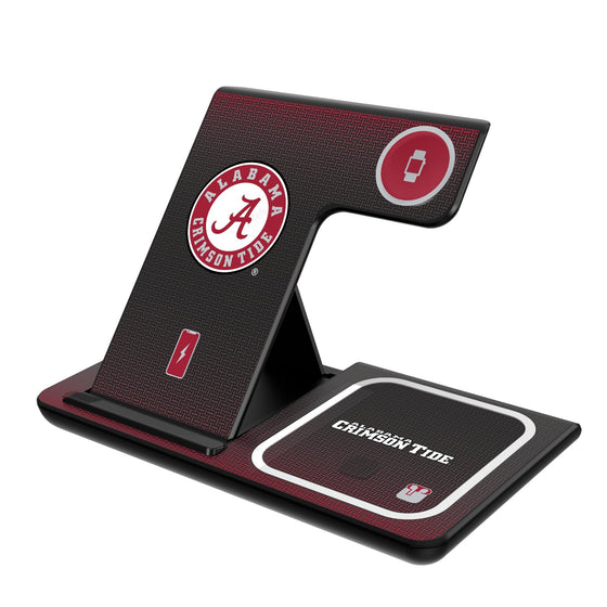 Alabama Crimson Tide Linen 3 in 1 Charging Station-0