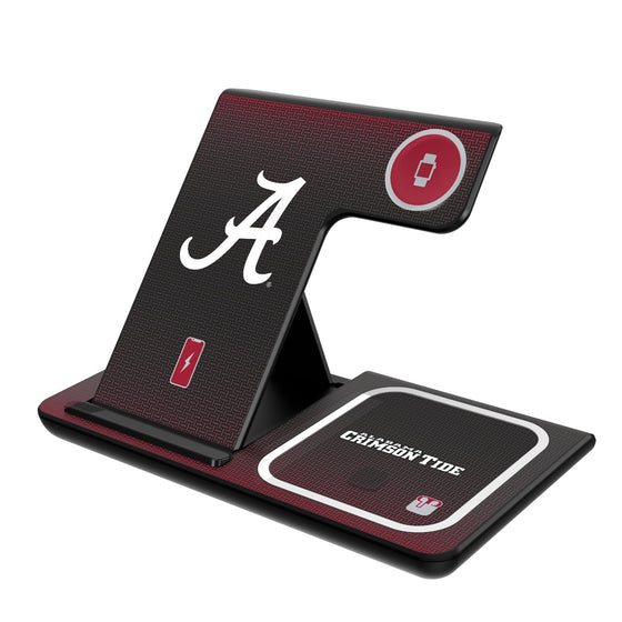 Alabama Crimson Tide Linen 3 in 1 Charging Station-0