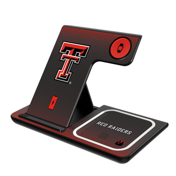 Texas Tech Red Raiders Linen 3 in 1 Charging Station-0