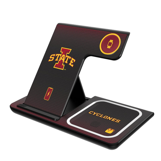 Iowa State Cyclones Linen 3 in 1 Charging Station-0